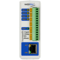 Web-Enabled 2 I/O ControllerI/O: 2 Digial Inputs, 2 RelaysPower Supply: POE & 9-28VDC